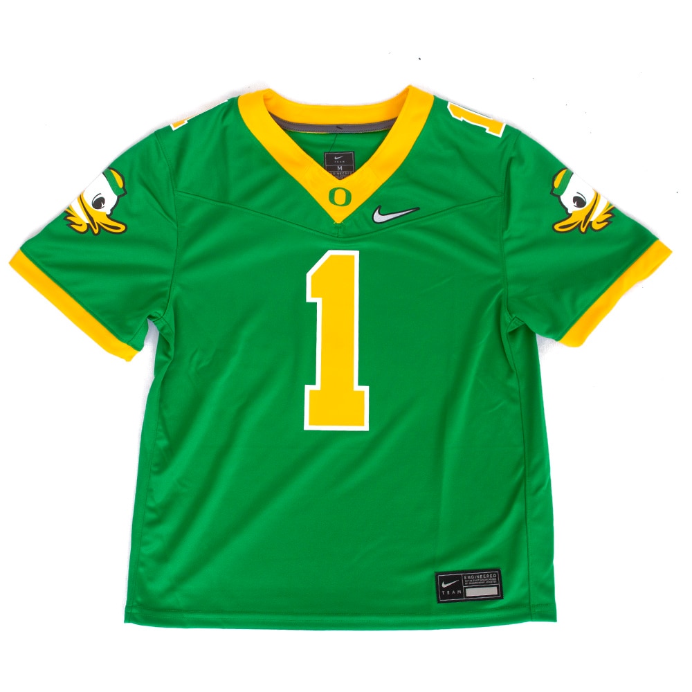 Classic Oregon O, Nike, Green, Jerseys, Polyester, Kids, Youth, Football, Replica, 2024, 829841